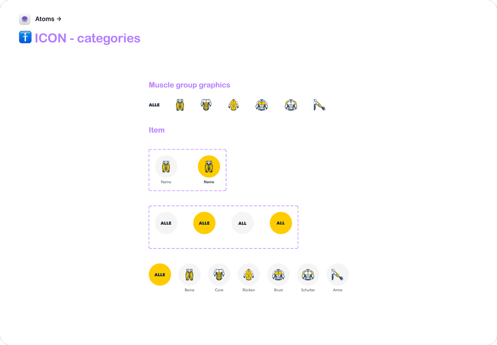 Icon category components