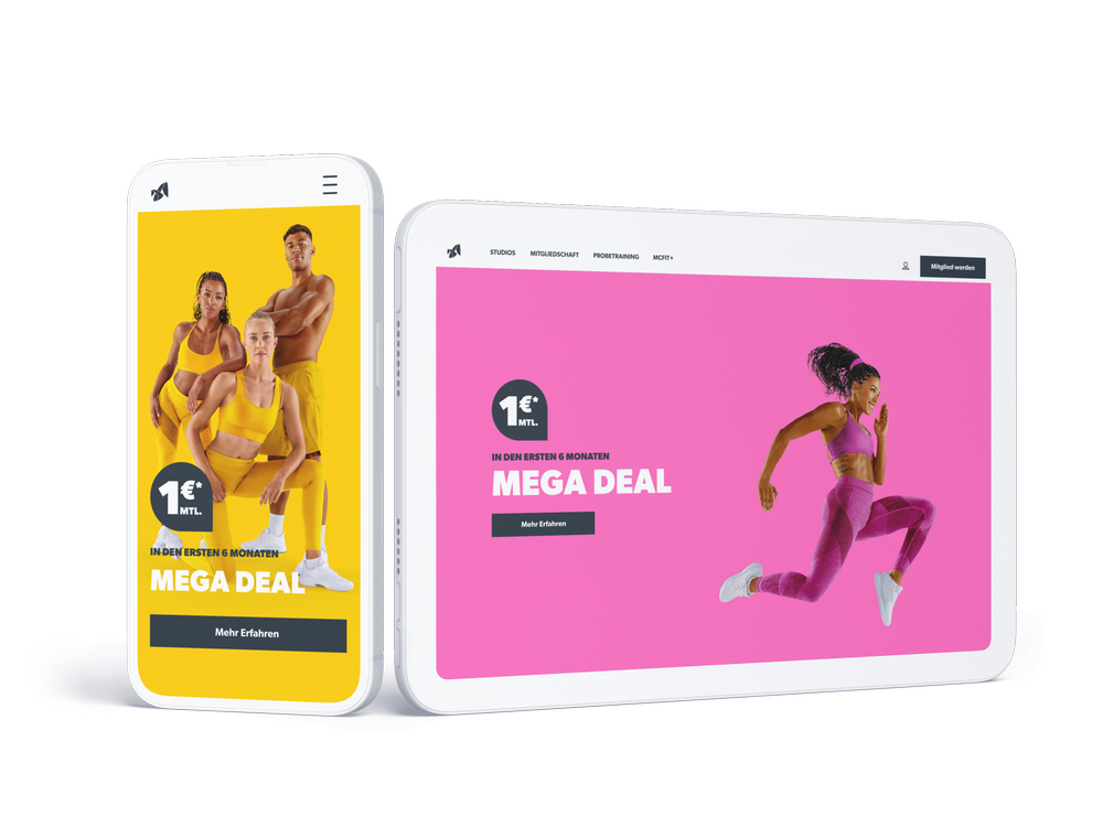 Mega Deal campaign on phone and tablet